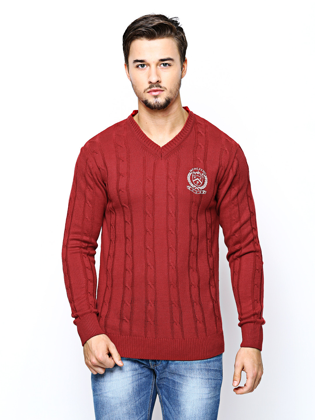 Buy Proline Red Sweater Sweaters for Men 489282 Myntra