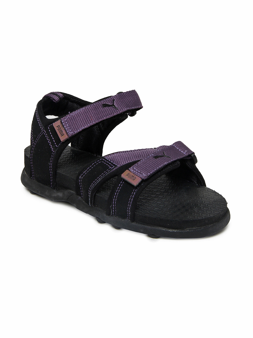 Buy Puma Kids Black & Purple Techno Jr Sandals Sandals for Unisex Kids 214396 Myntra