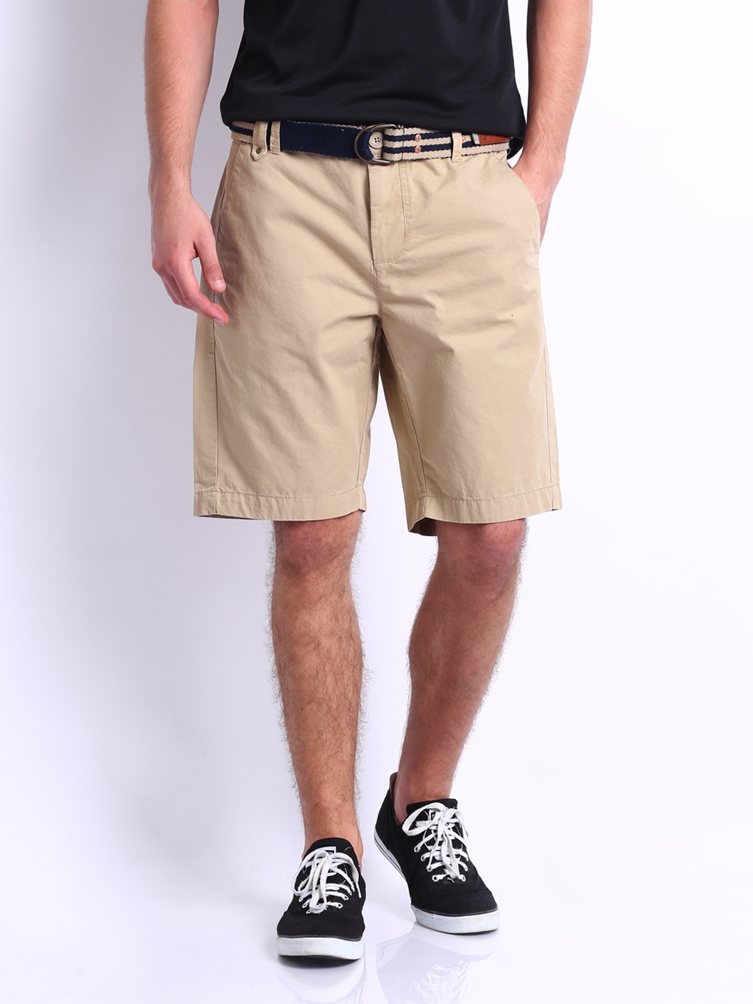 beige chino shorts