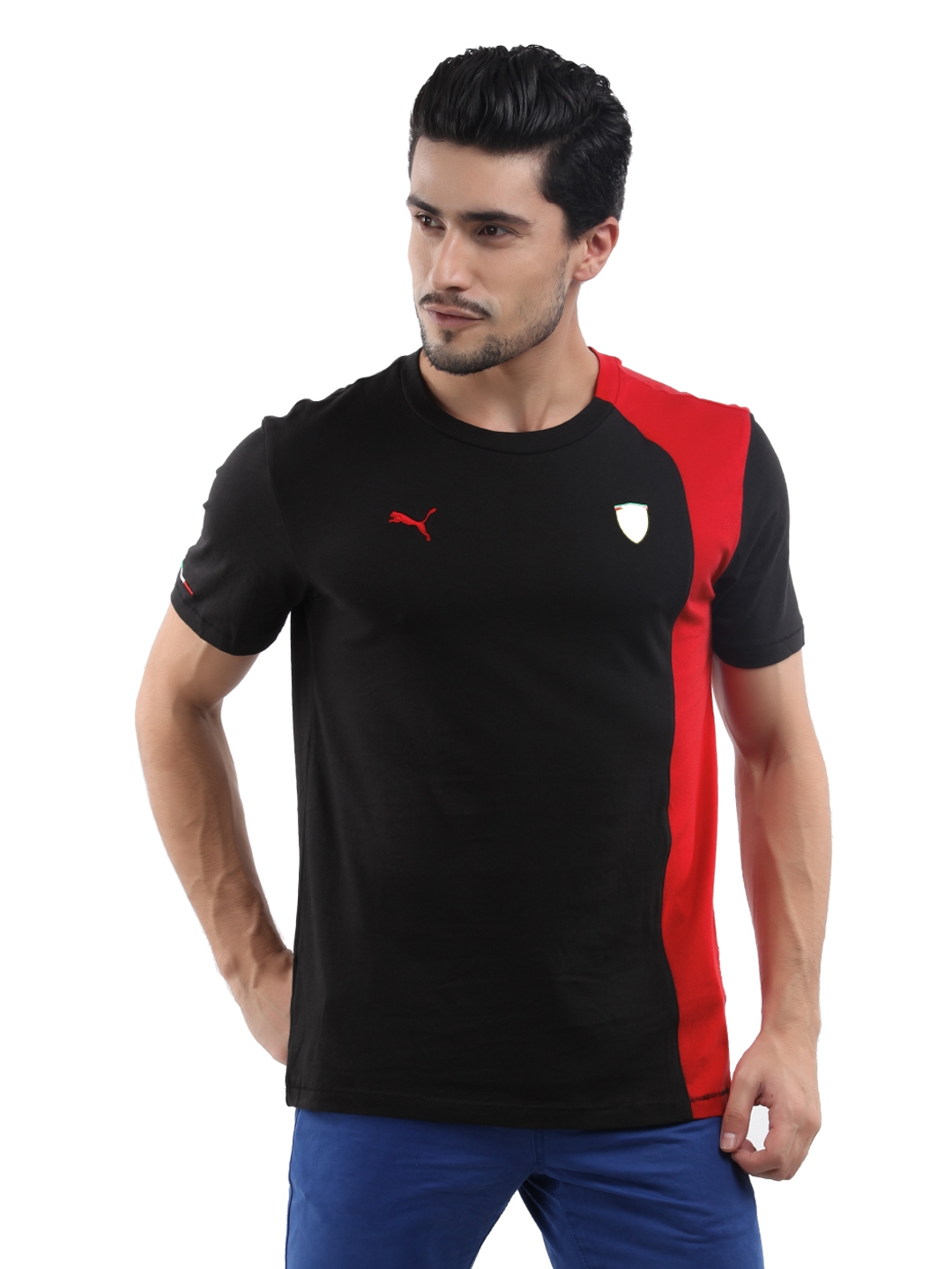 Buy Puma Men Black Amp Red Ferrari T Shirt Tshirts For Men