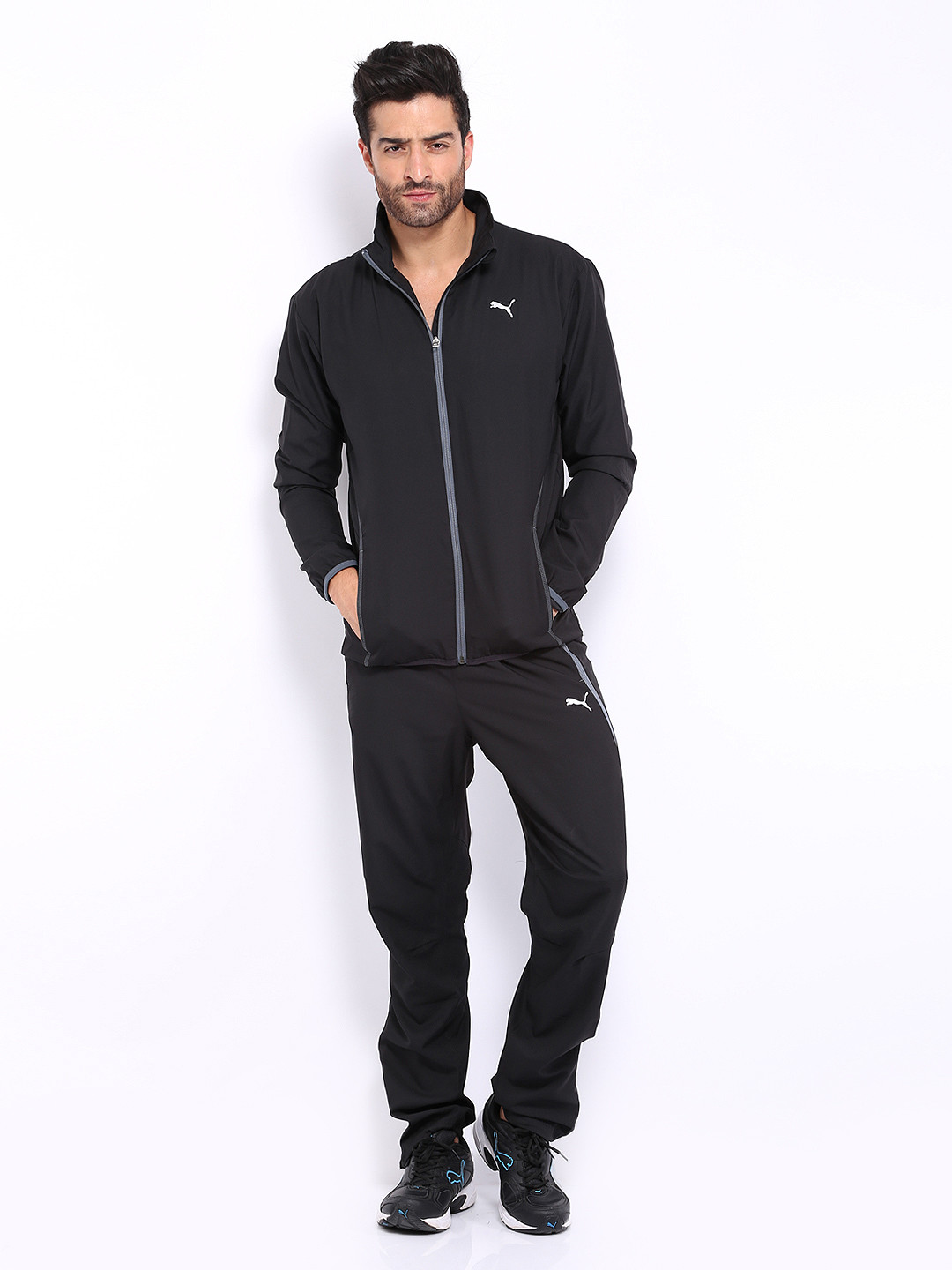 Buy Puma Men Black Pure Core Woven Tracksuit Tracksuits for Men