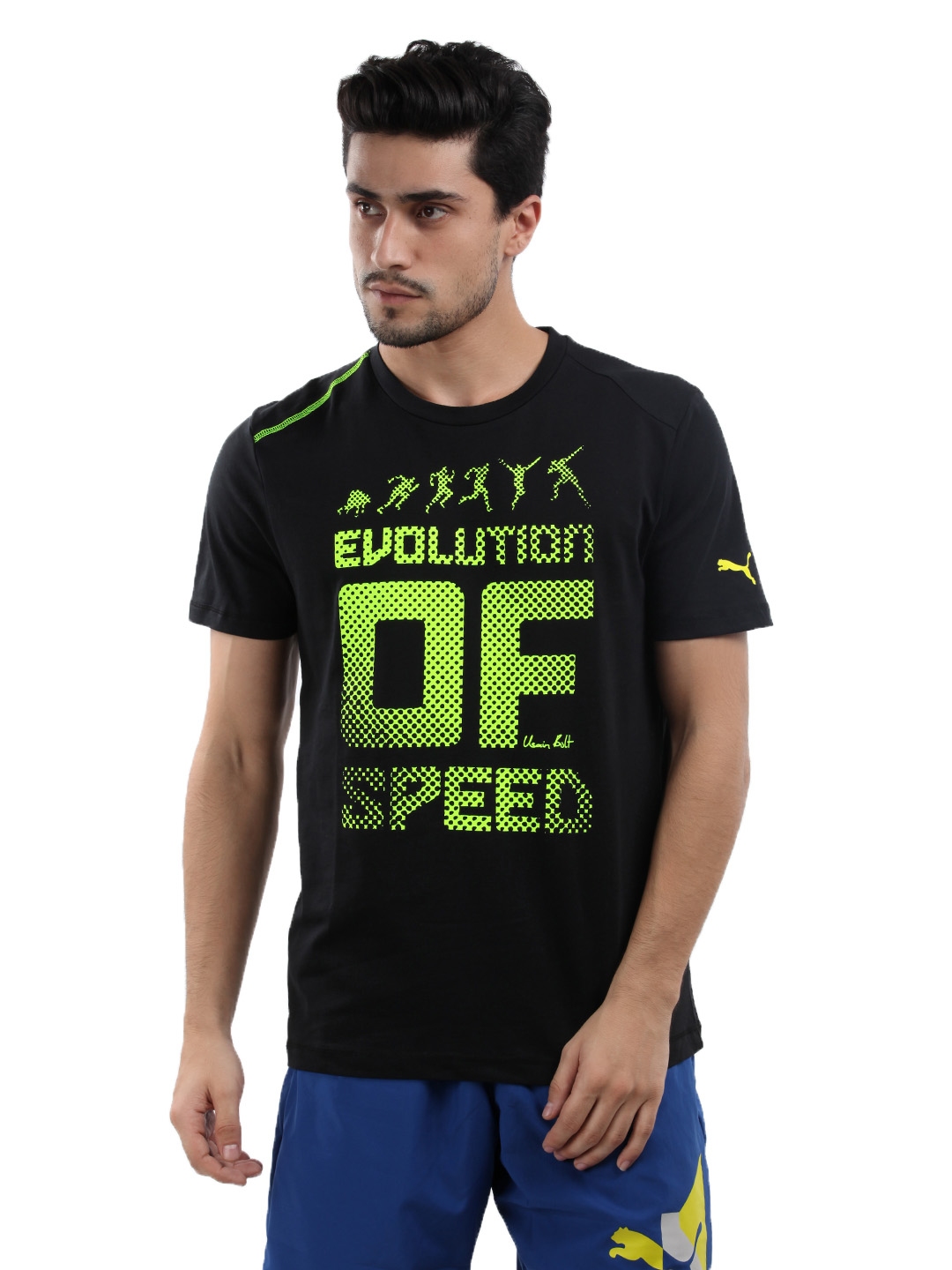 Buy Puma Men Black Usain Bolt T Shirt - Tshirts for Men 109286 | Myntra