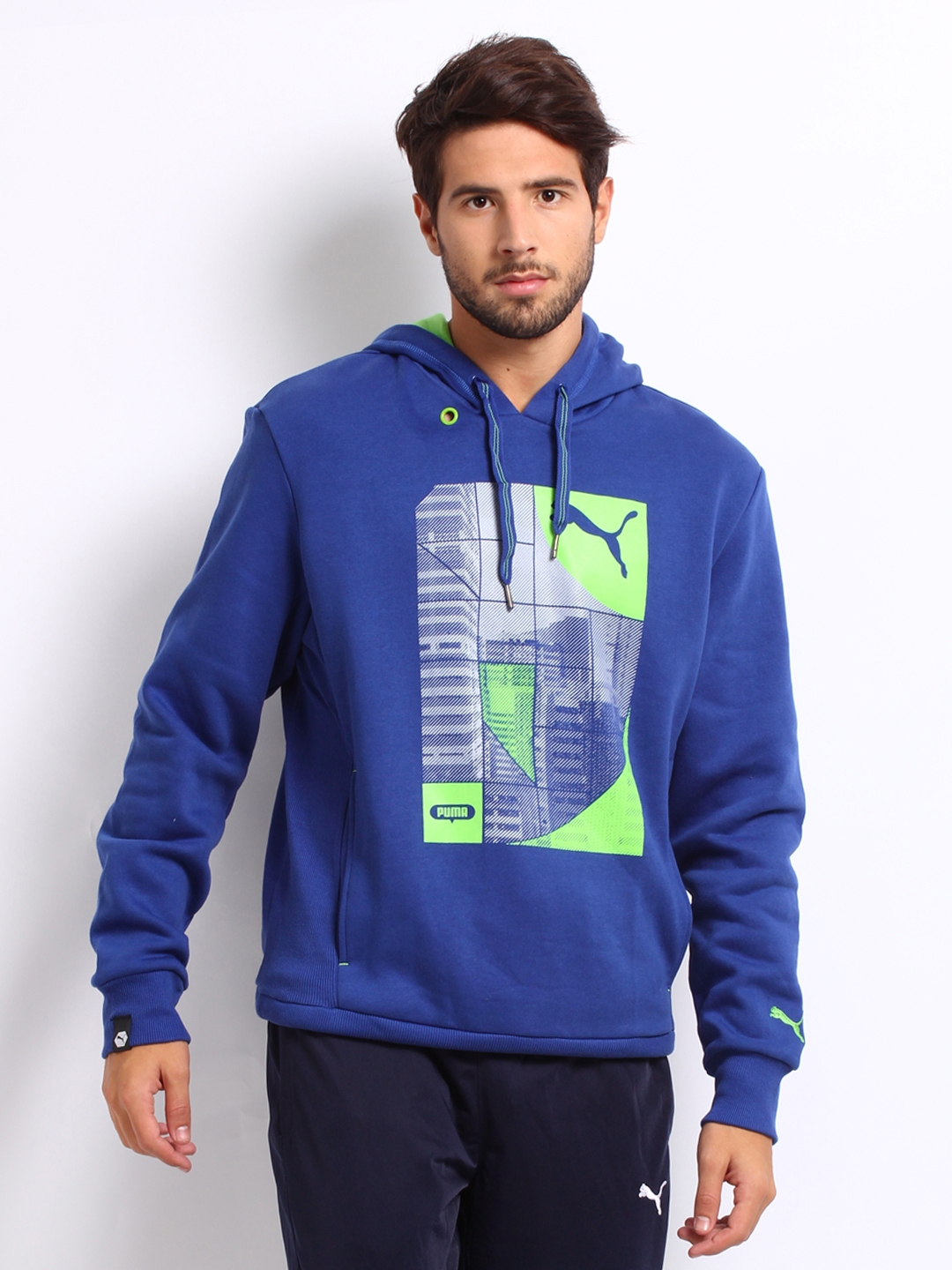 puma blue sweat jacket