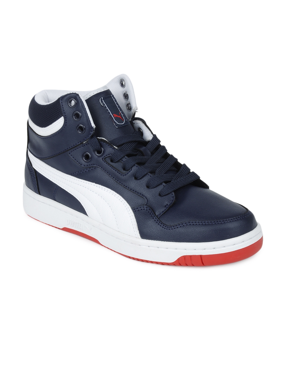 Buy Puma Men Blue Puma Rebound Mid Fs 4 Casual Shoes Casual Shoes For Men 159156 Myntra 