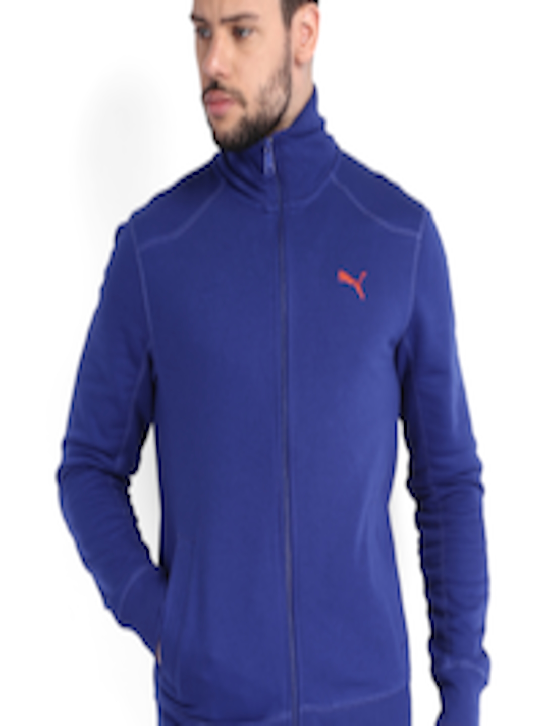 Buy Puma Men Blue Track Sweatshirt - Sweatshirts for Men 573305 | Myntra