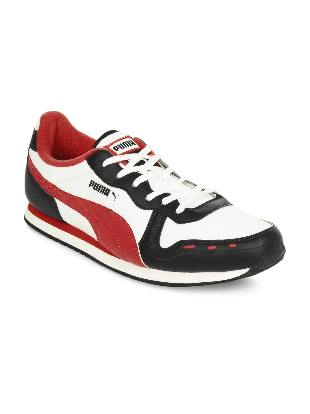 puma shoes mens black and white