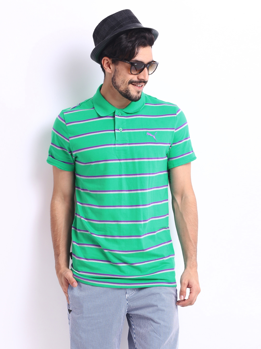 puma striped t shirt