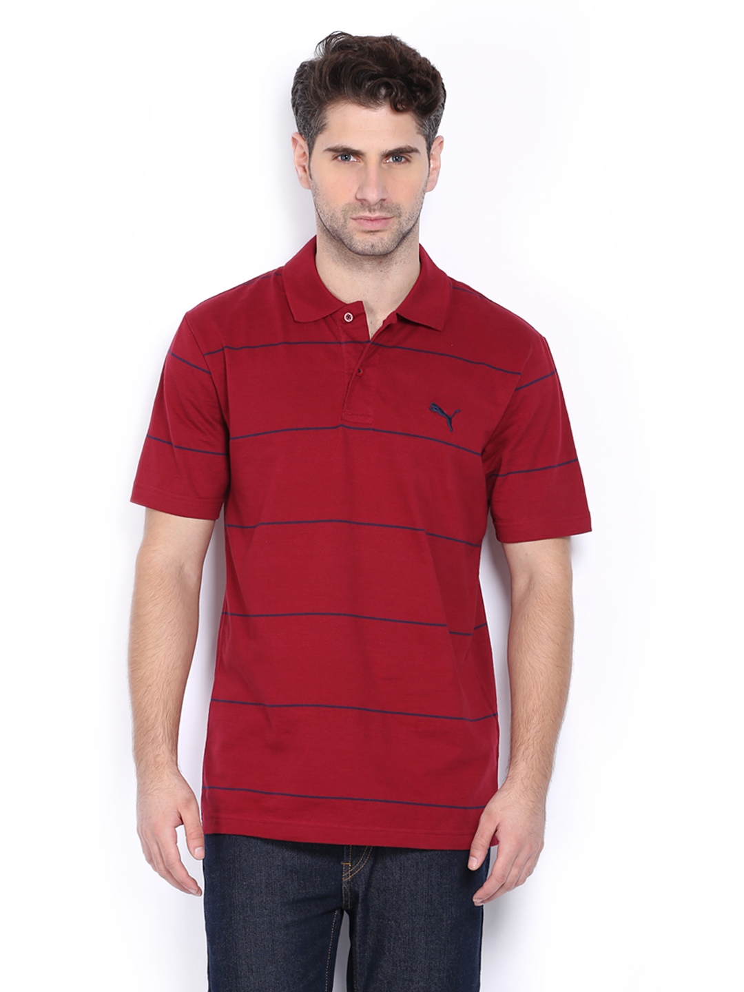 puma maroon t shirt