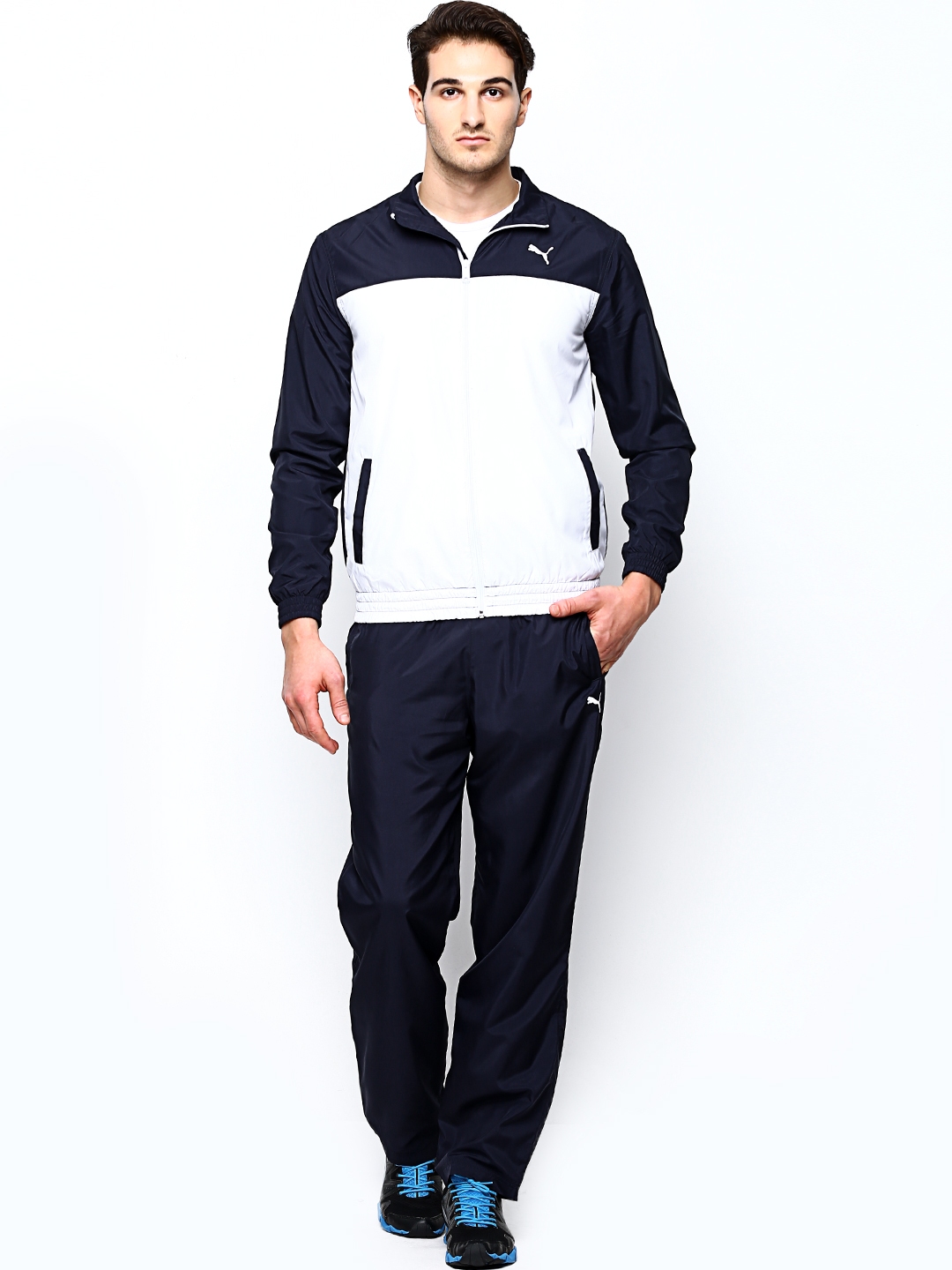 puma tracksuit navy