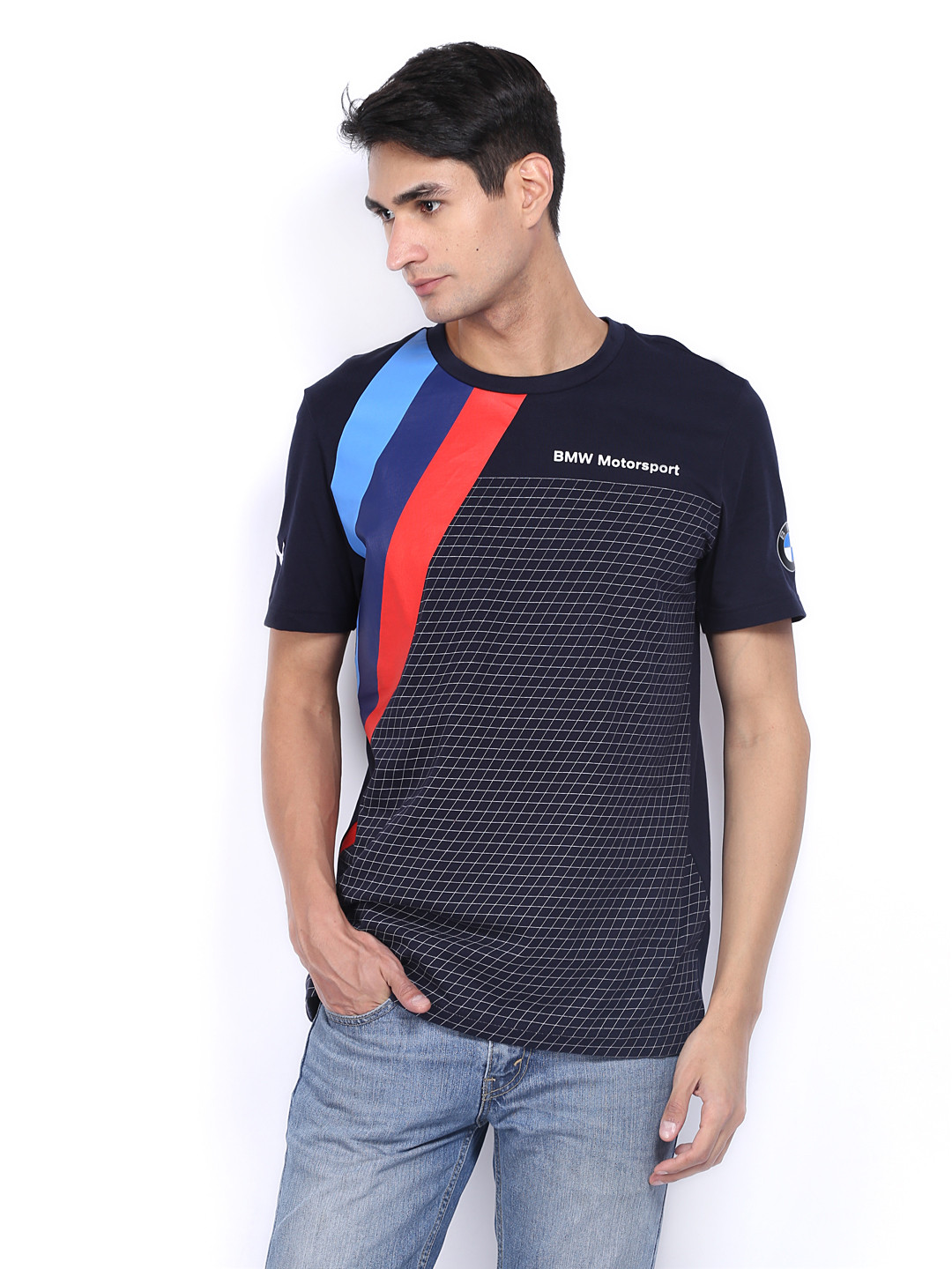 Buy Puma Men Navy Bmw Graphic Printed T Shirt Tshirts