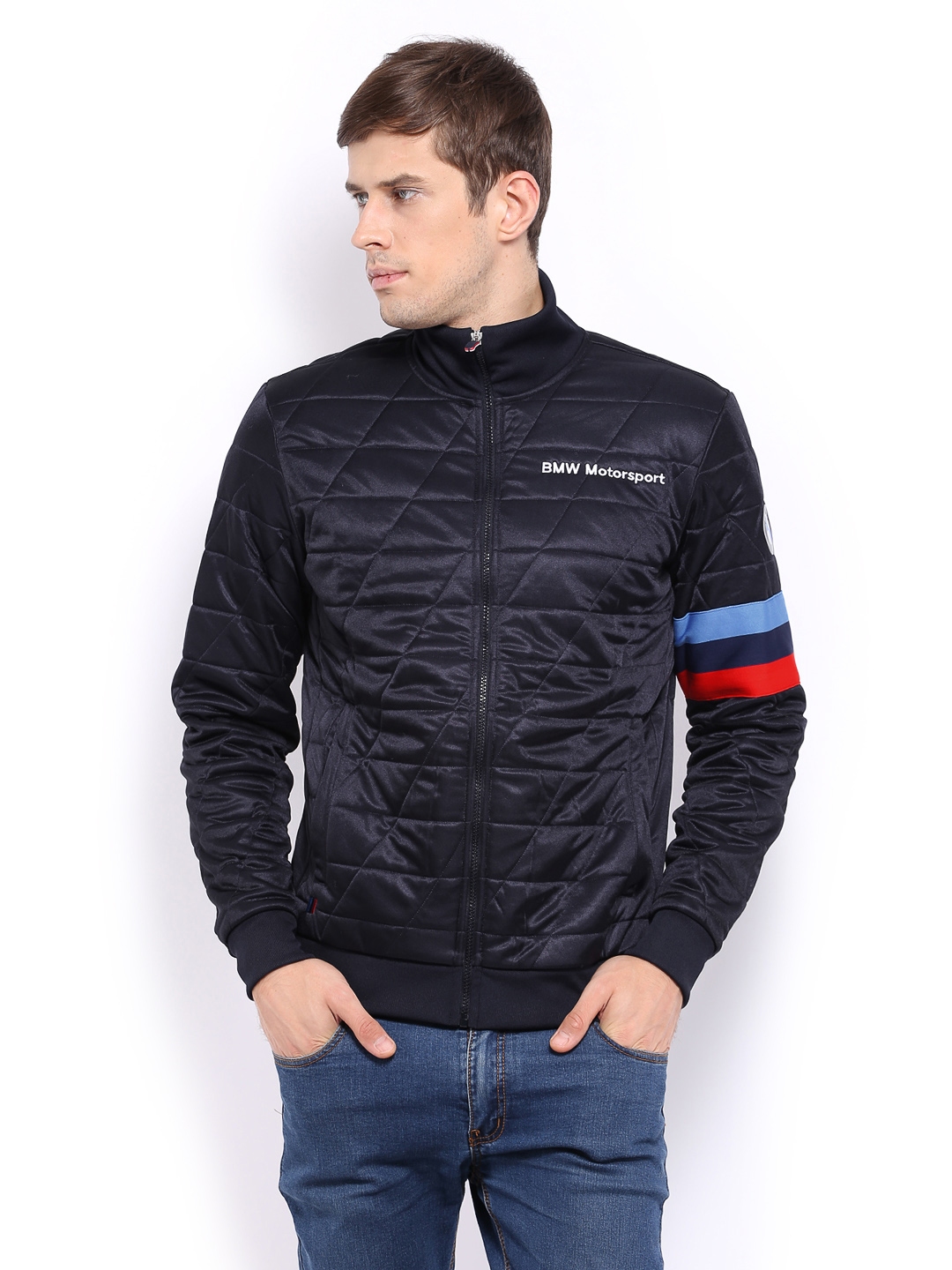 Buy Puma Men Navy Bmw Motorsport Padded Jacket Jackets