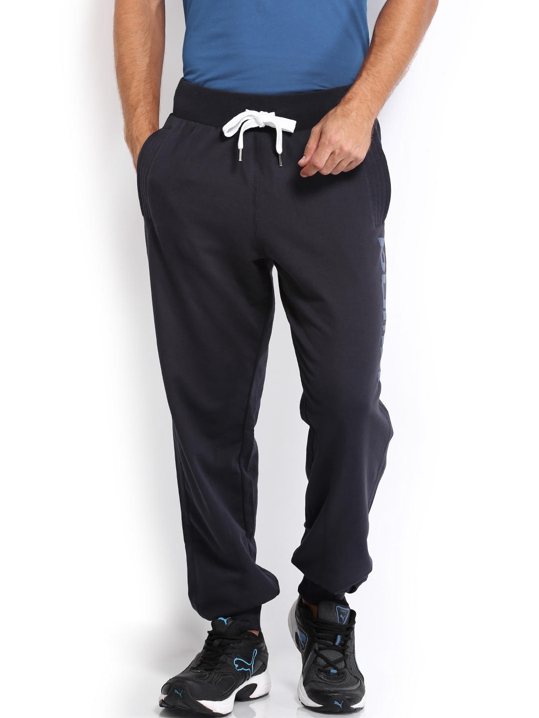 puma navy track pants