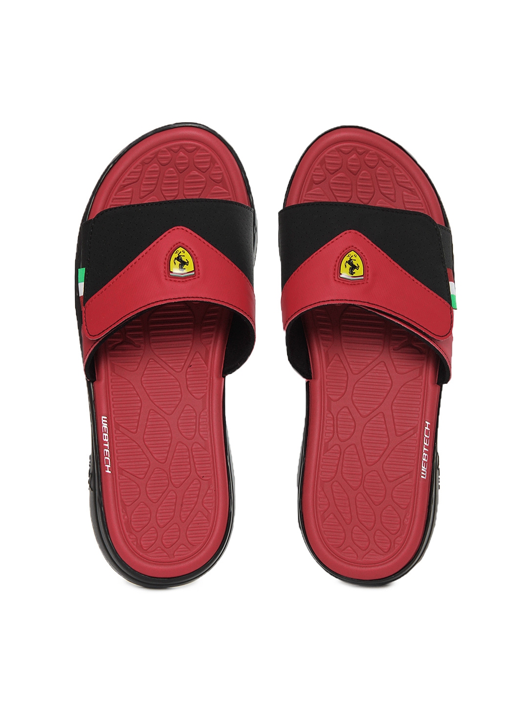Buy Puma Men Red And Black Ferrari Slip In Flip Flops