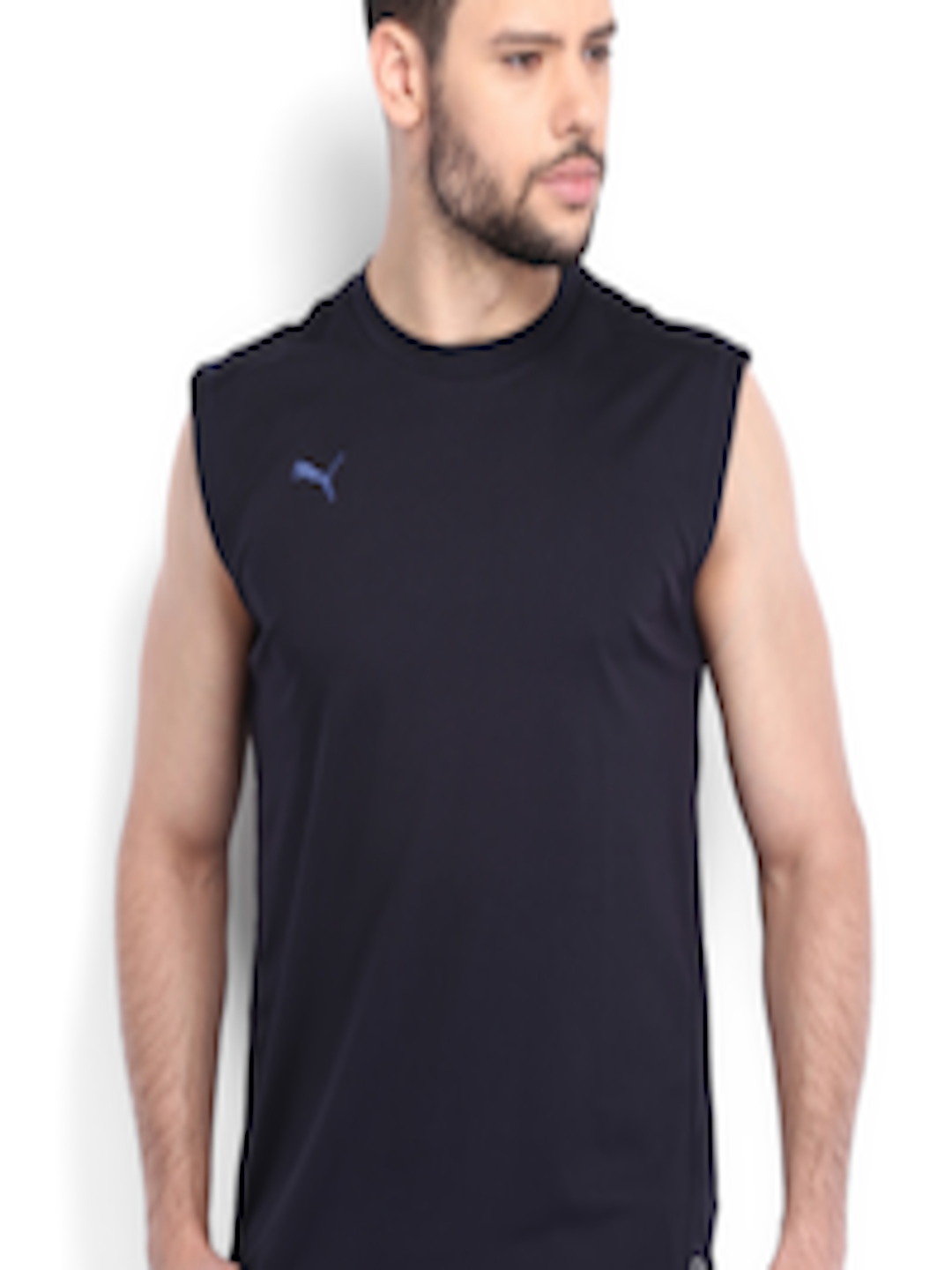 Buy Puma Men Navy Sleeveless T Shirt - Tshirts for Men 541948 | Myntra