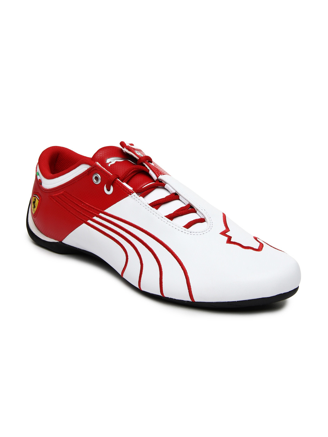 Buy Puma Men White Red Future Cat M1 SF Ferrari Catch Casual Shoes