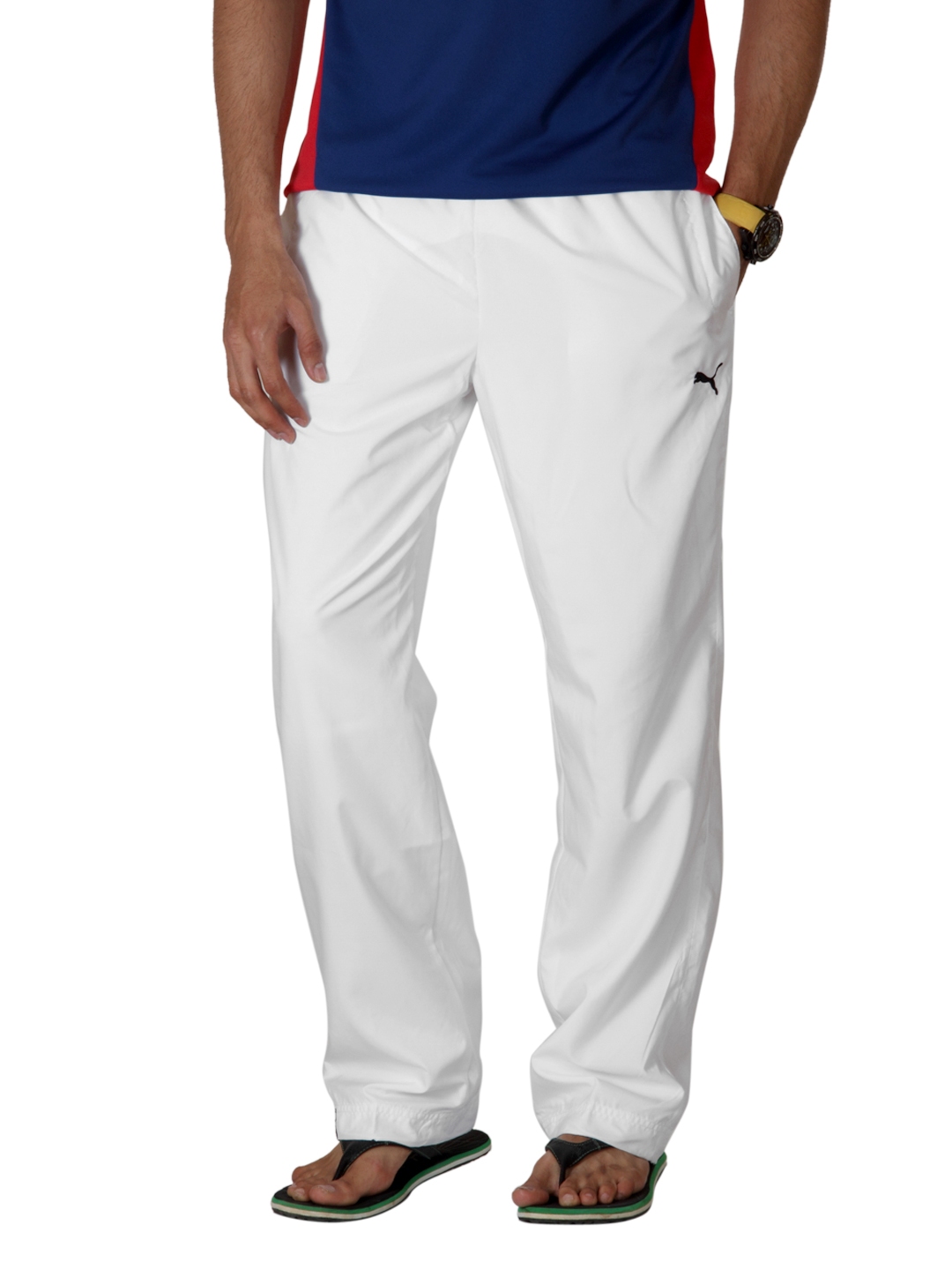 puma white track pants