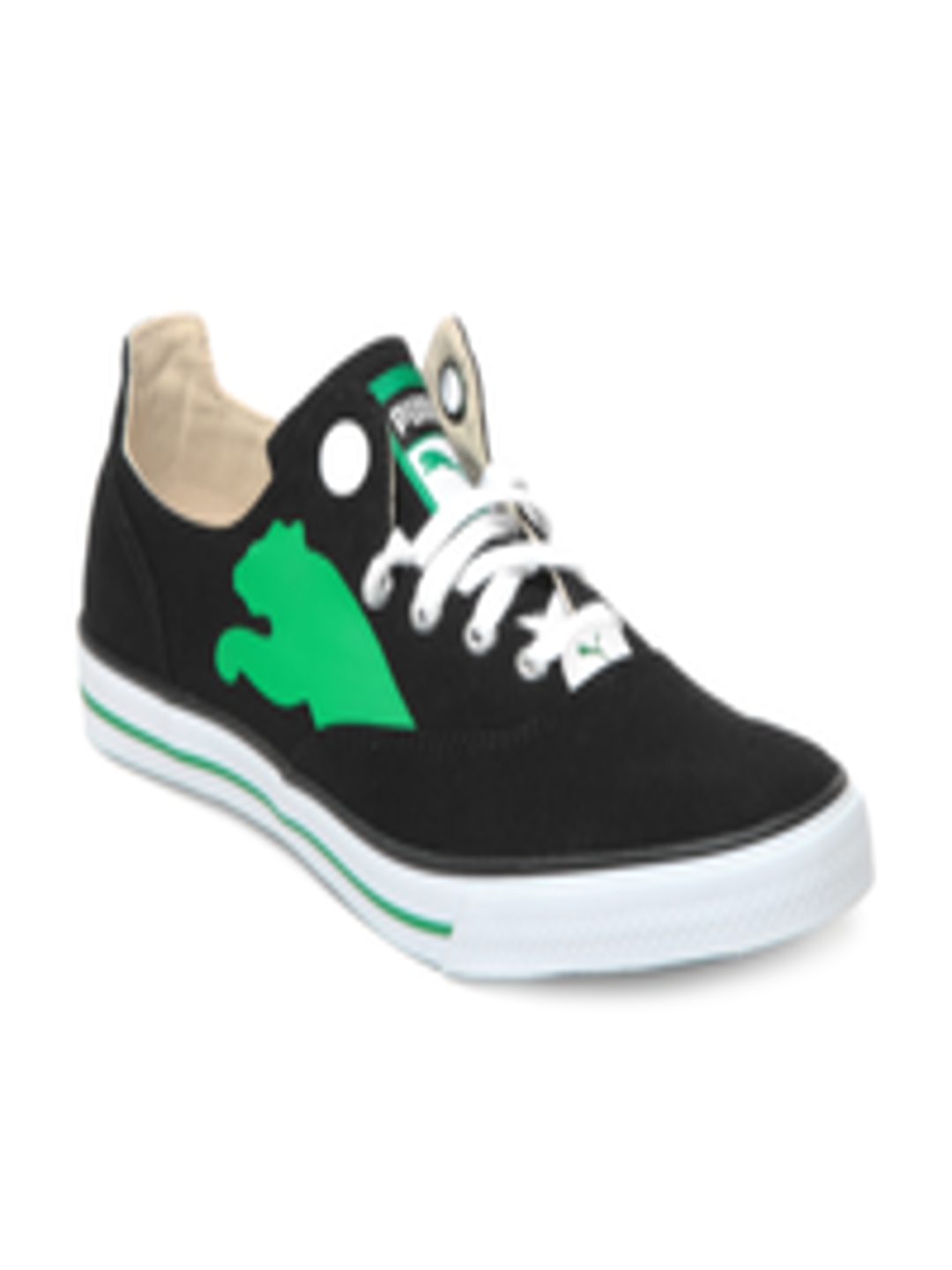 Black \u0026 Green Limnos Cat Casual Shoes 