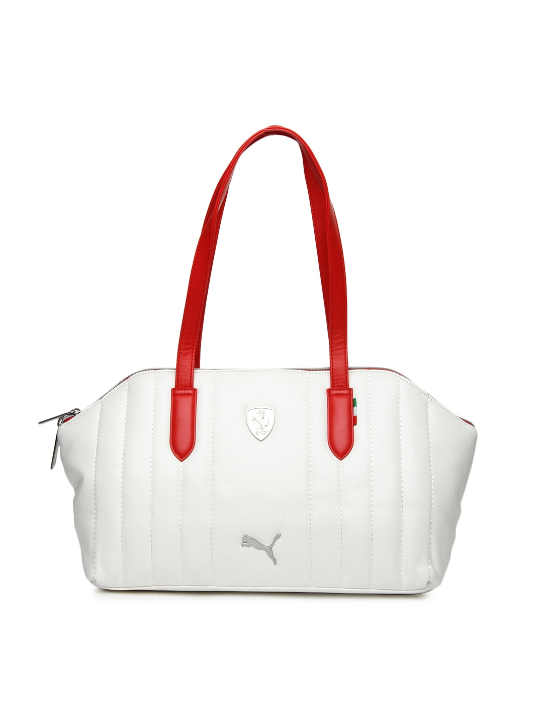 puma purse white and gold