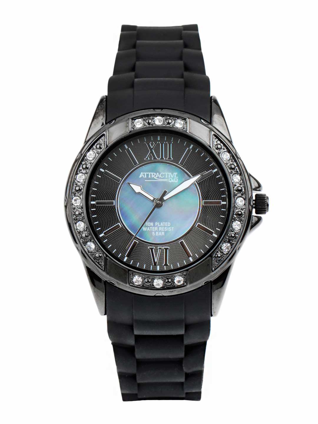 Buy Q&Q Women Black & Blue Dial Watch Watches for Women 144398 Myntra