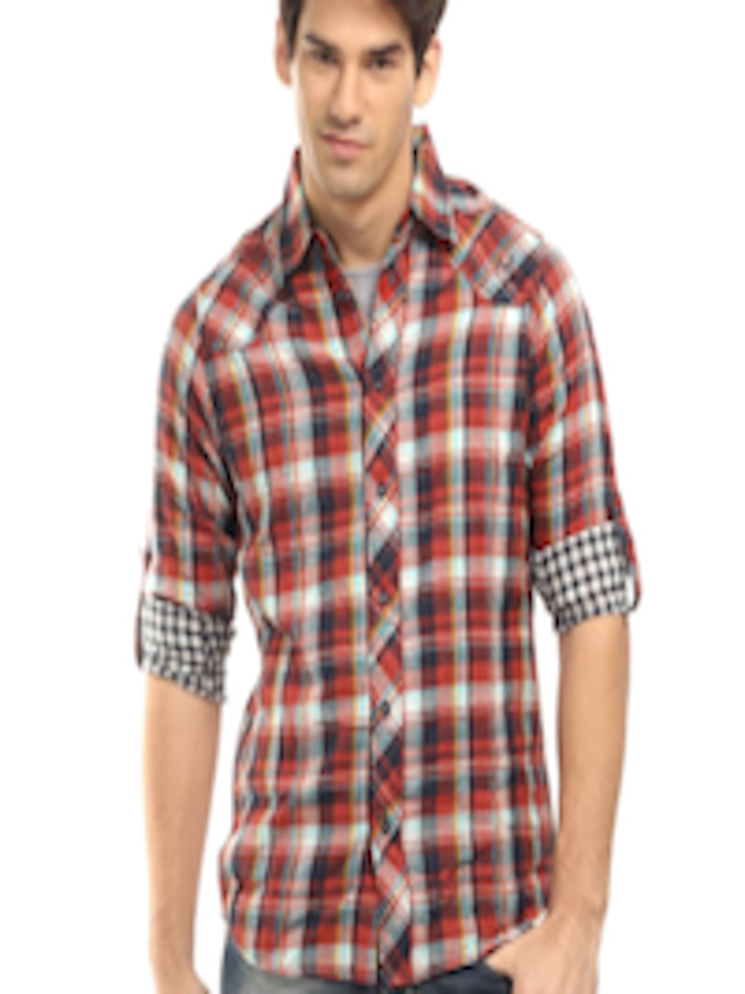 Buy Quiksilver Men Red Check Shirt - Shirts for Men 19429 | Myntra