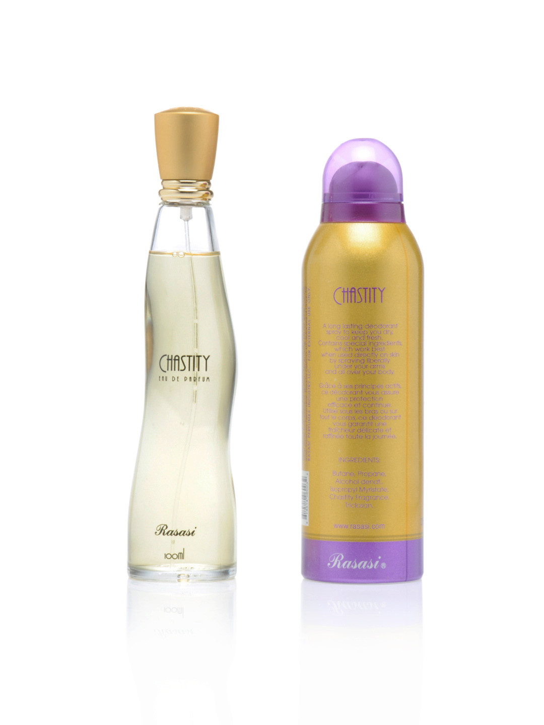 Buy Rasasi Women Chastity Deo And Perfume Set Deodorant for Women