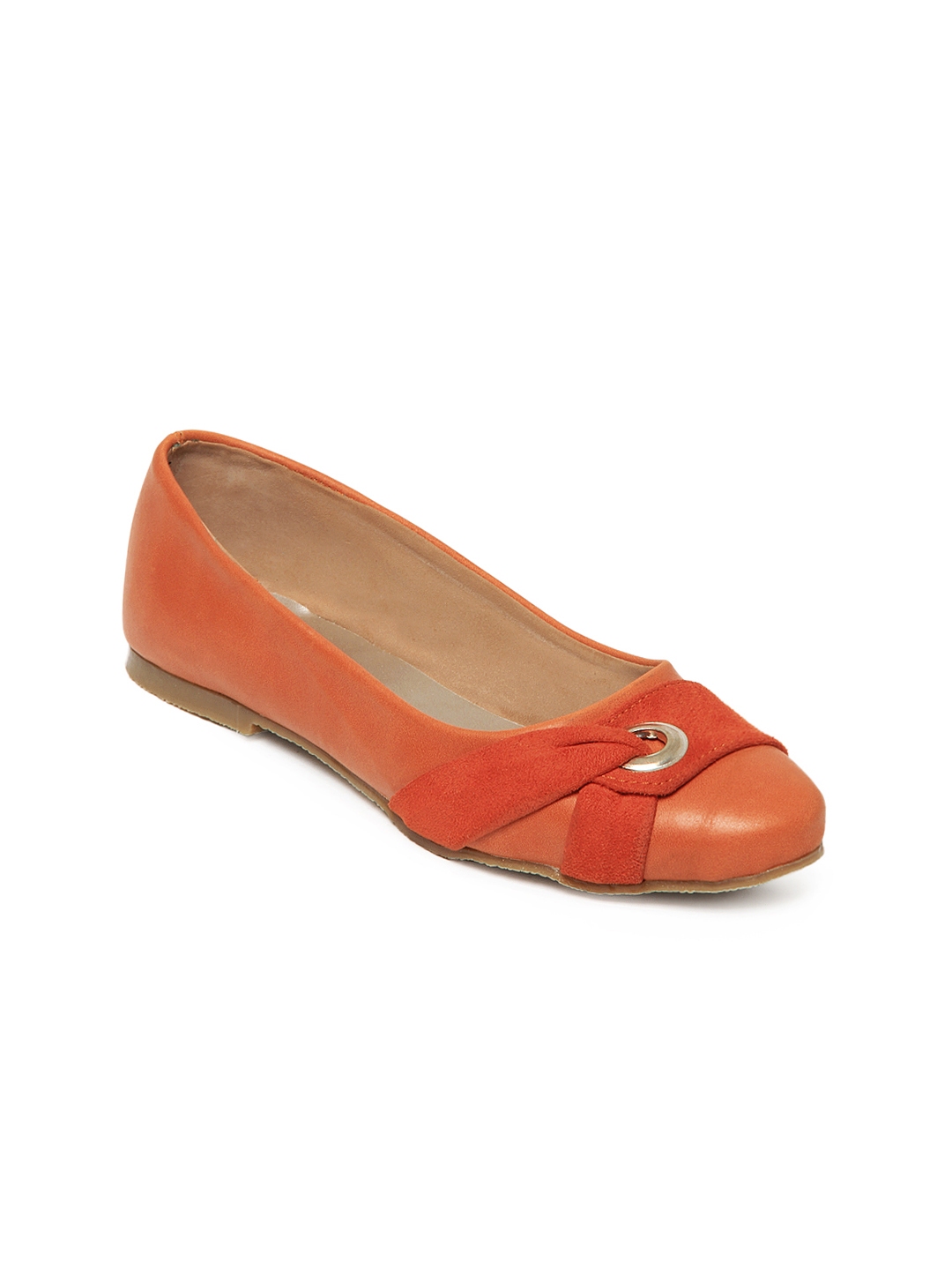 flat orange shoes