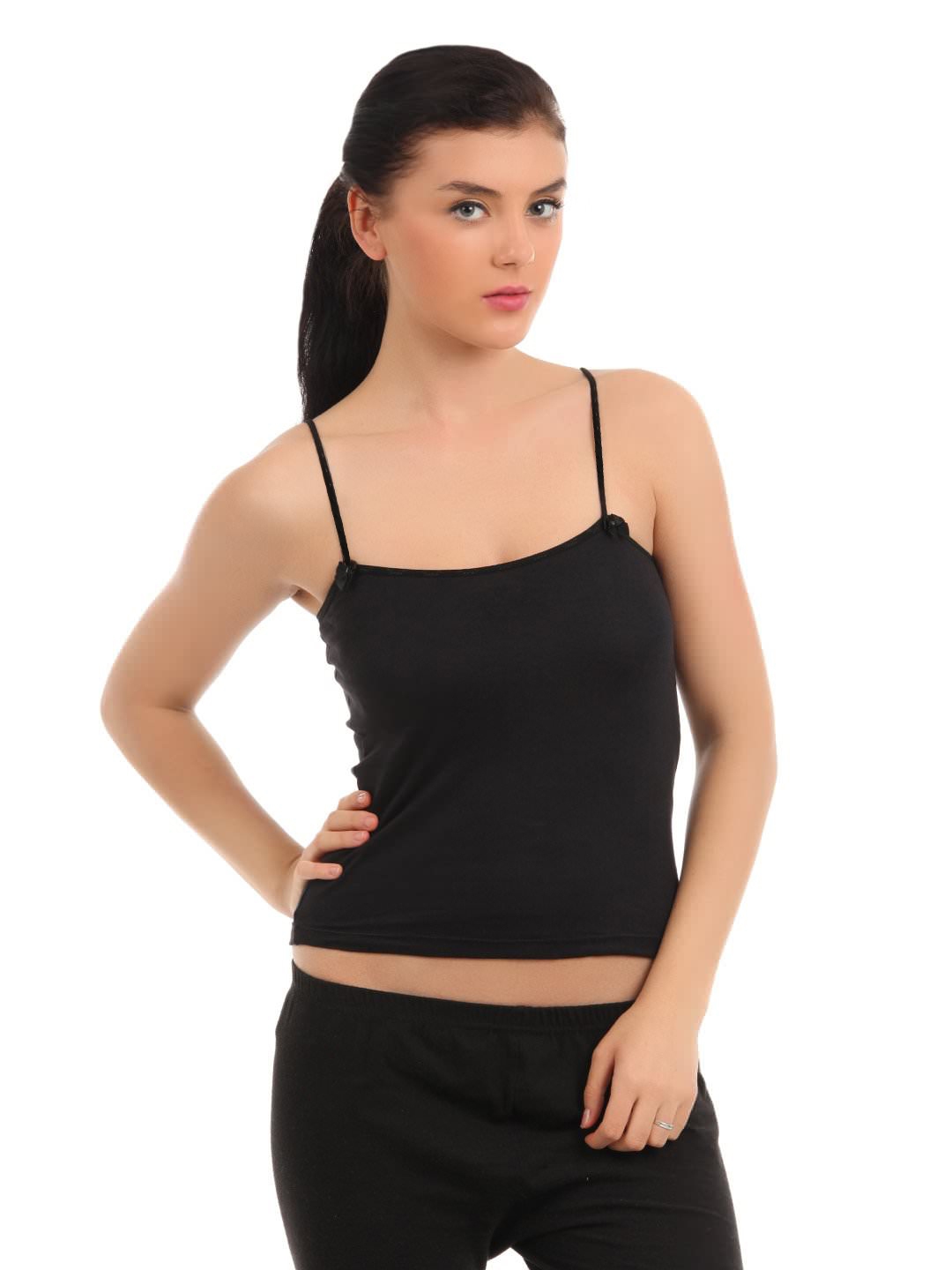 Buy Red Rose Women Black Camisole - Camisoles for Women 98389 | Myntra