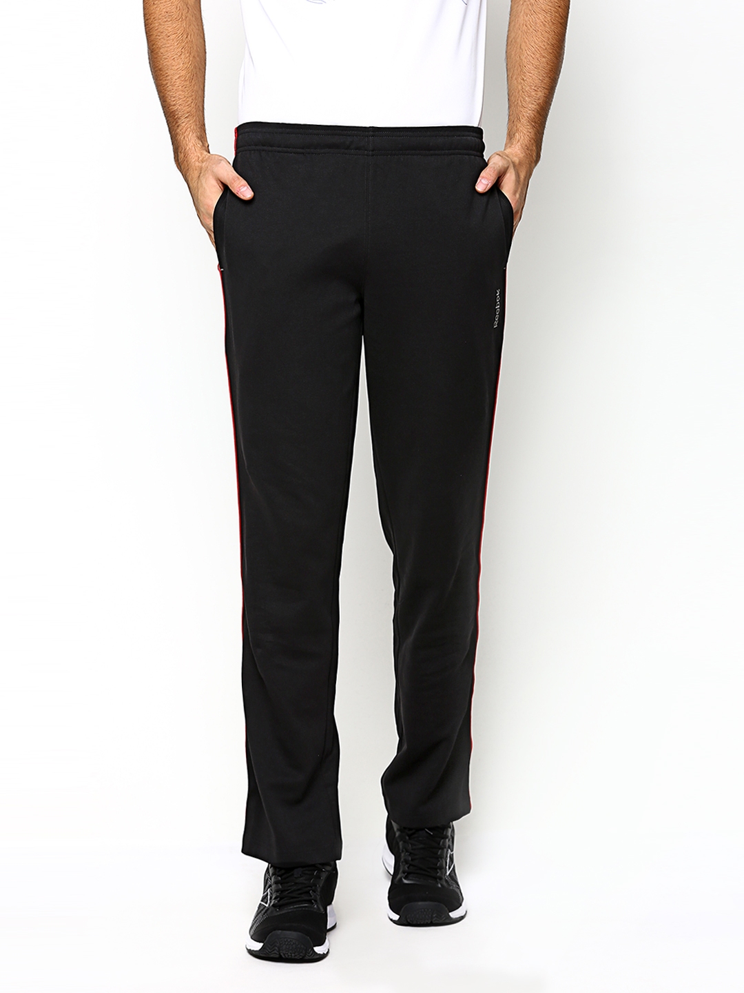 black tracky bottoms