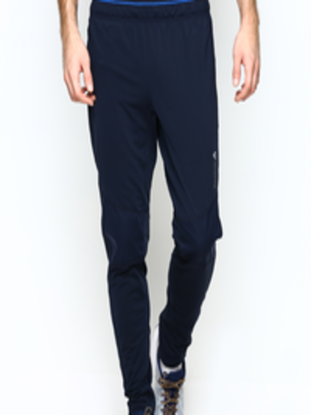 Buy Reebok Men Navy Slim Fit DT Thermal Pant Training Track Pants ...