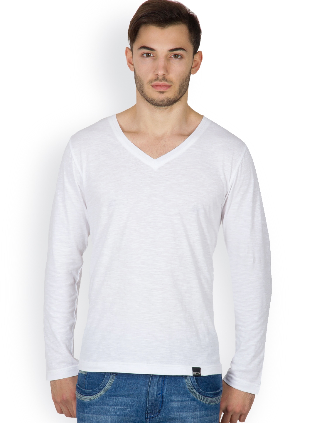 Buy Rigo Men White T Shirt - Tshirts for Men 431321 | Myntra