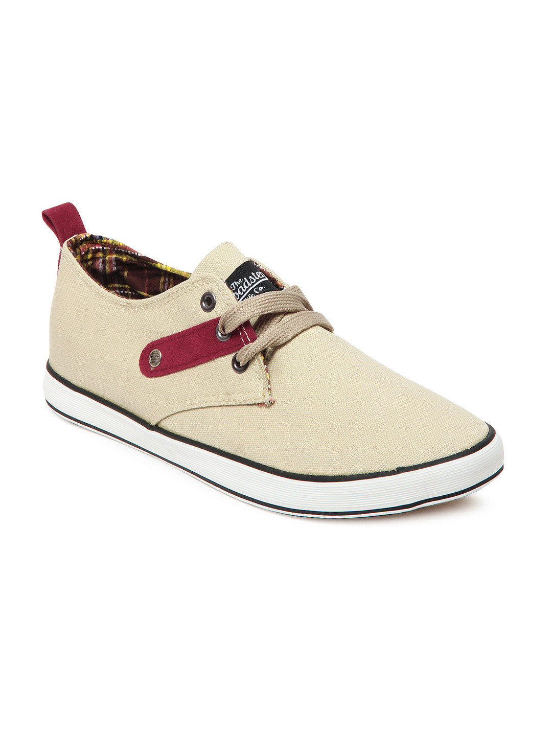 Buy Roadster Men Beige Canvas Shoes Casual Shoes for Men