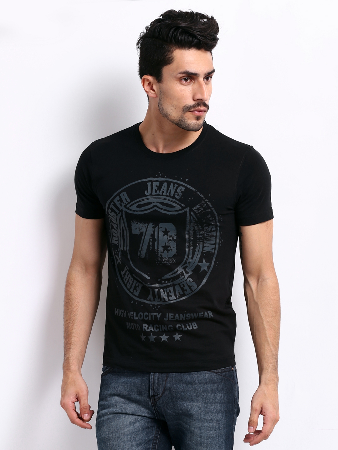 black shirt for men myntra