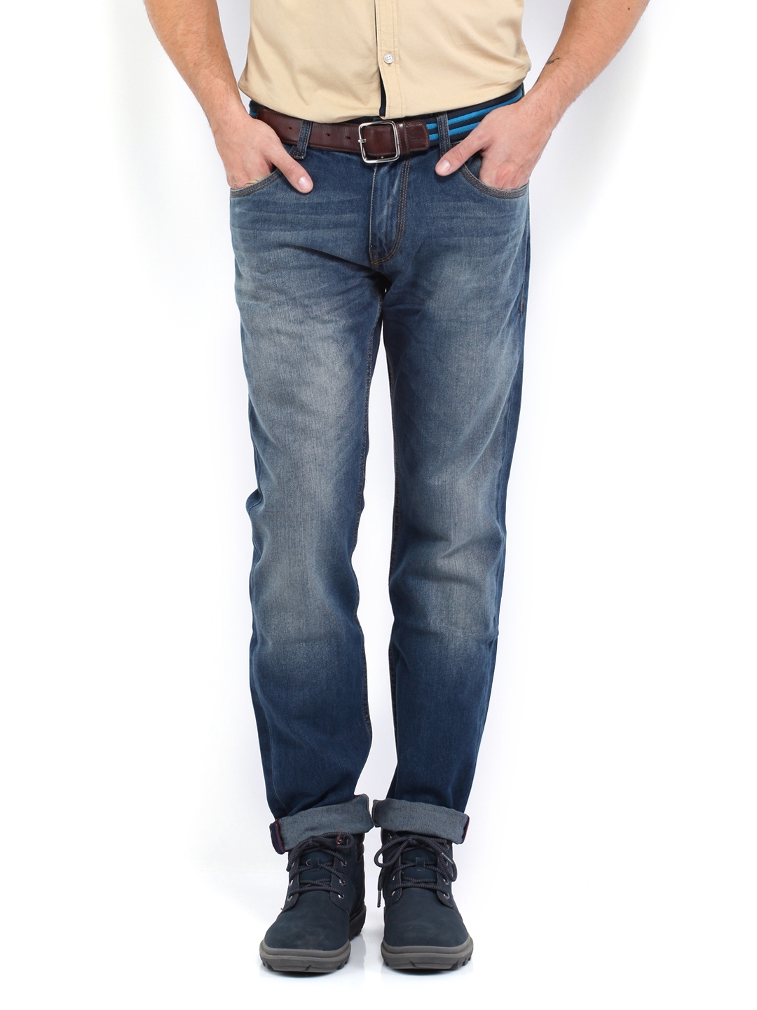 Buy Roadster Men Blue Corvette Slim Fit Jeans - Jeans for Men 375267 ...