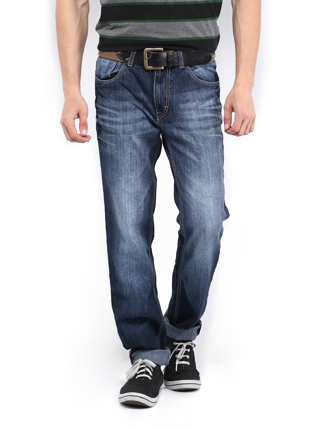 Buy Roadster Men Blue Corvette Slim Fit Jeans - Jeans for Men 482484 ...
