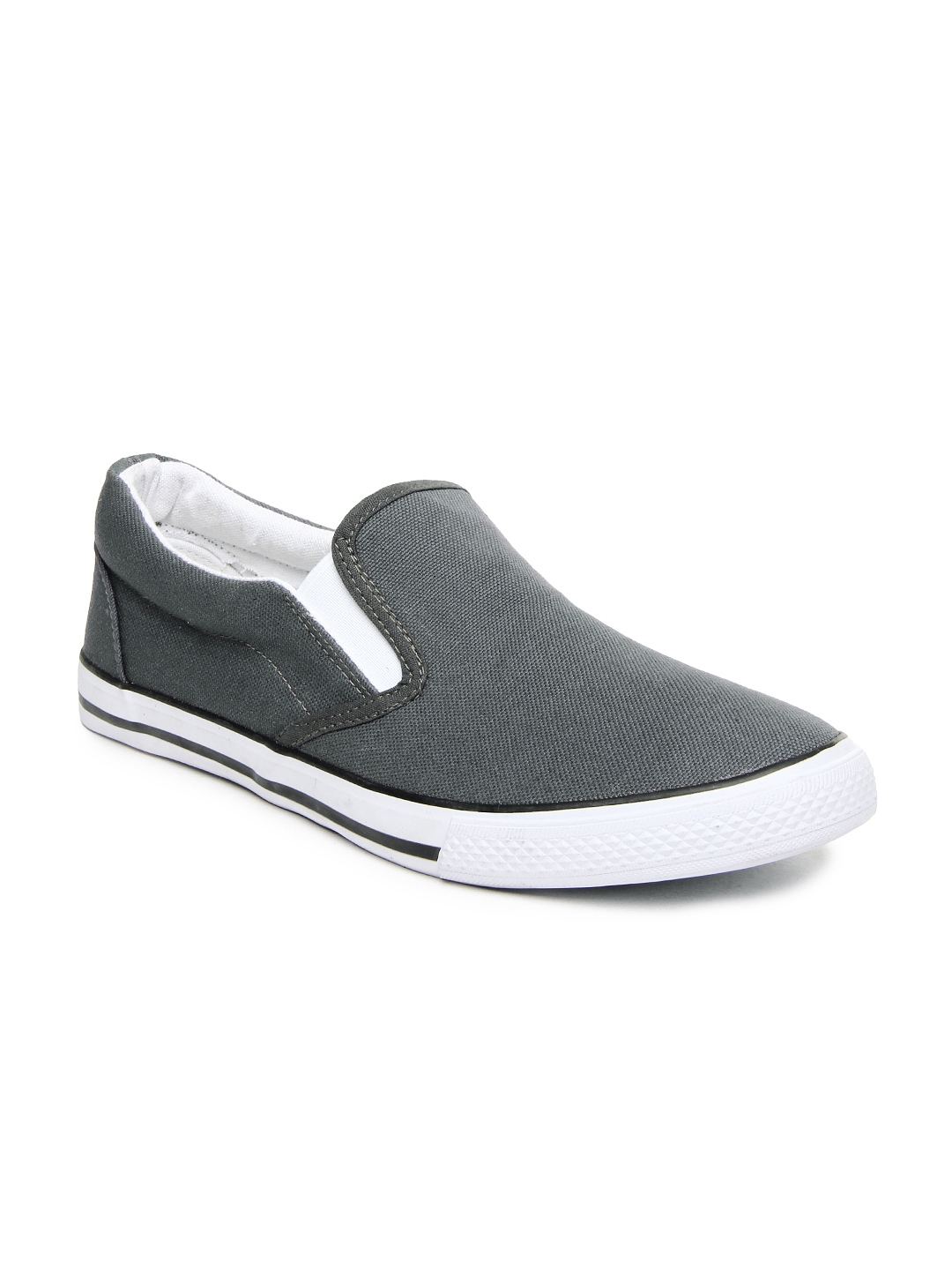 Buy Roadster Men Charcoal Grey Casual Shoes - Casual Shoes for Men ...