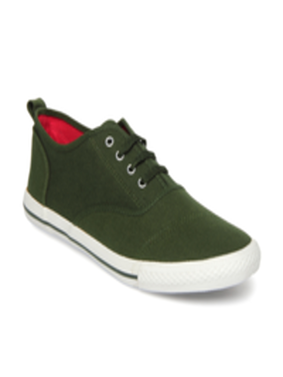 Buy Roadster Men Olive Green Casual Shoes Casual Shoes