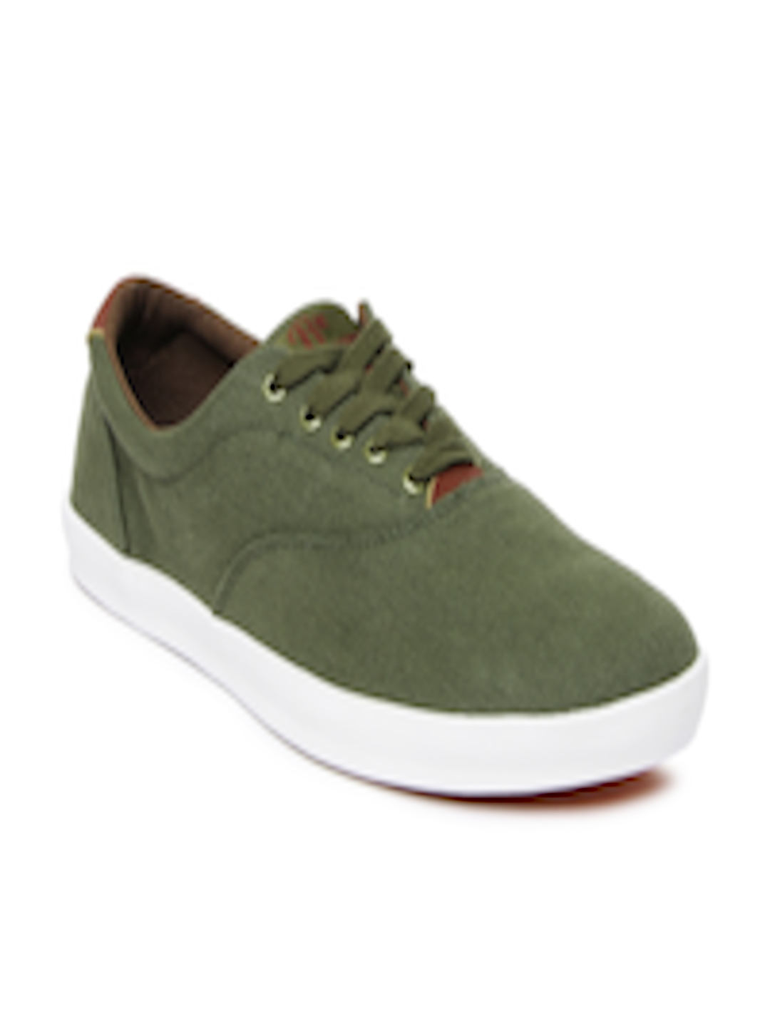 Buy Roadster Men Olive Green Casual Shoes - Casual Shoes for Men 479826 ...