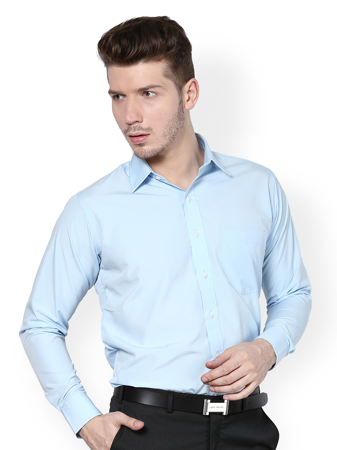 Buy Saffire Men Blue Slim Fit Formal Shirt - Shirts for Men 571670 | Myntra