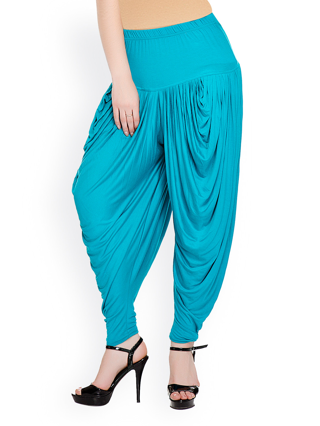 Buy Sakhi Sang Women Turquoise Blue Harem Pants - Harem Pants for Women 419620 | Myntra