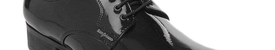 Buy San Frissco Men Black Semi Formal Shoes - Formal Shoes for Men ...