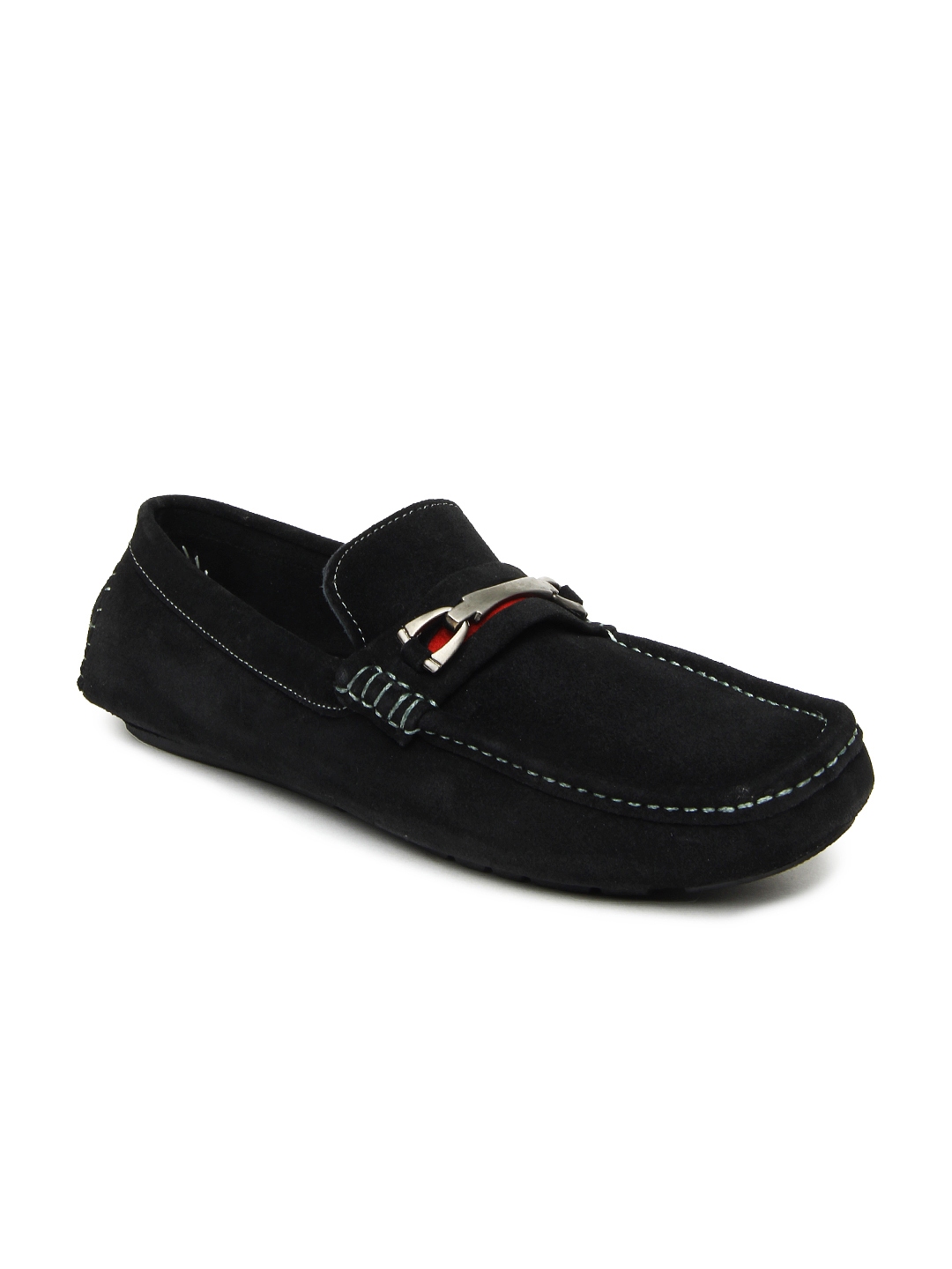 Buy San Frissco Men Black Suede Loafers - Casual Shoes for Men 375342 ...