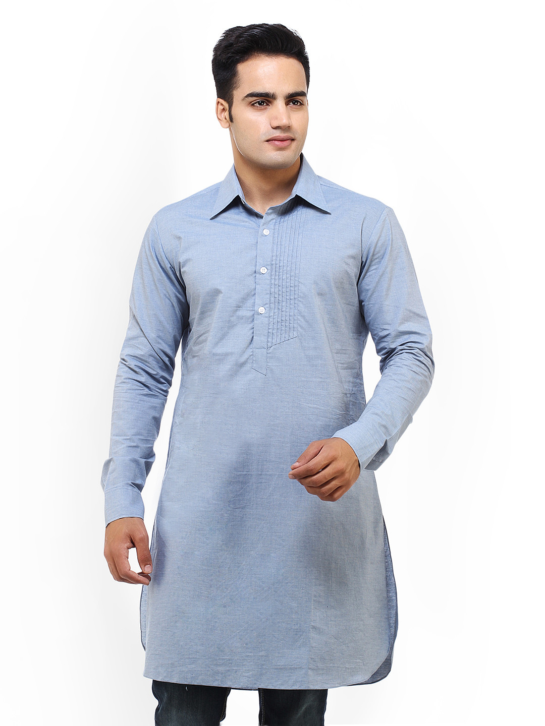 Buy See Designs Men Light Blue Kurta Kurtas for Men 374497 Myntra