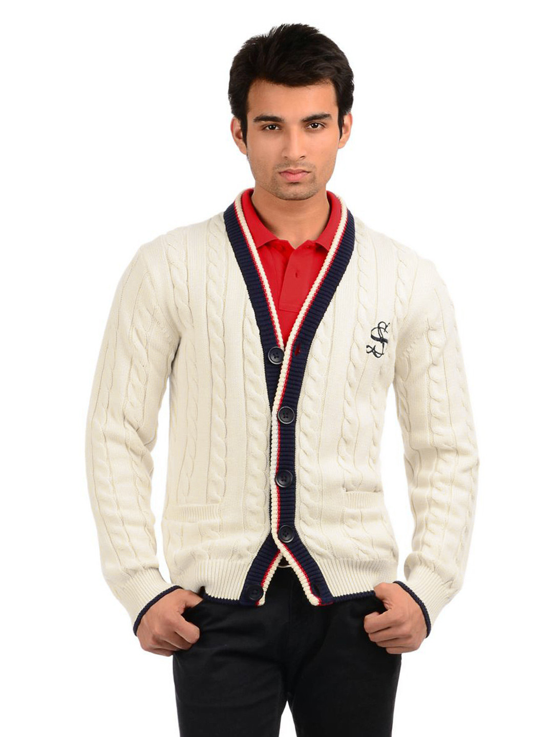 Cardigan in cricket clearance