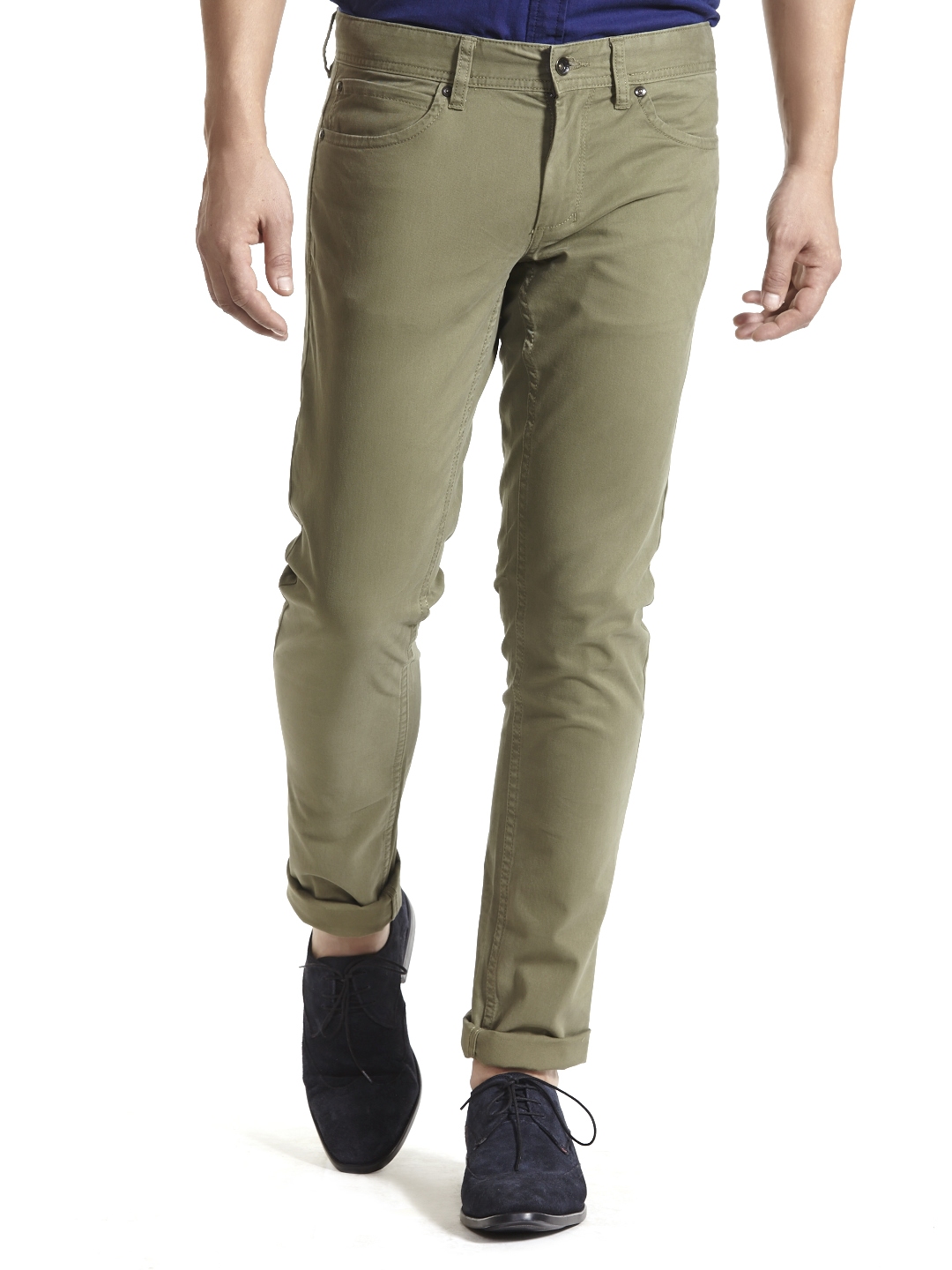 olive green slim fit pants