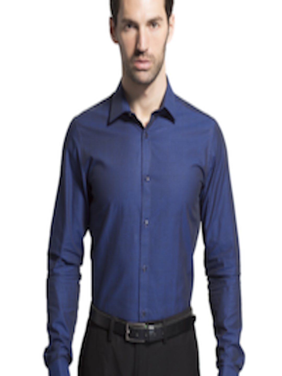 Buy Sisley Men Blue & Black Smart Casual Shirt - Shirts for Men 411379 ...