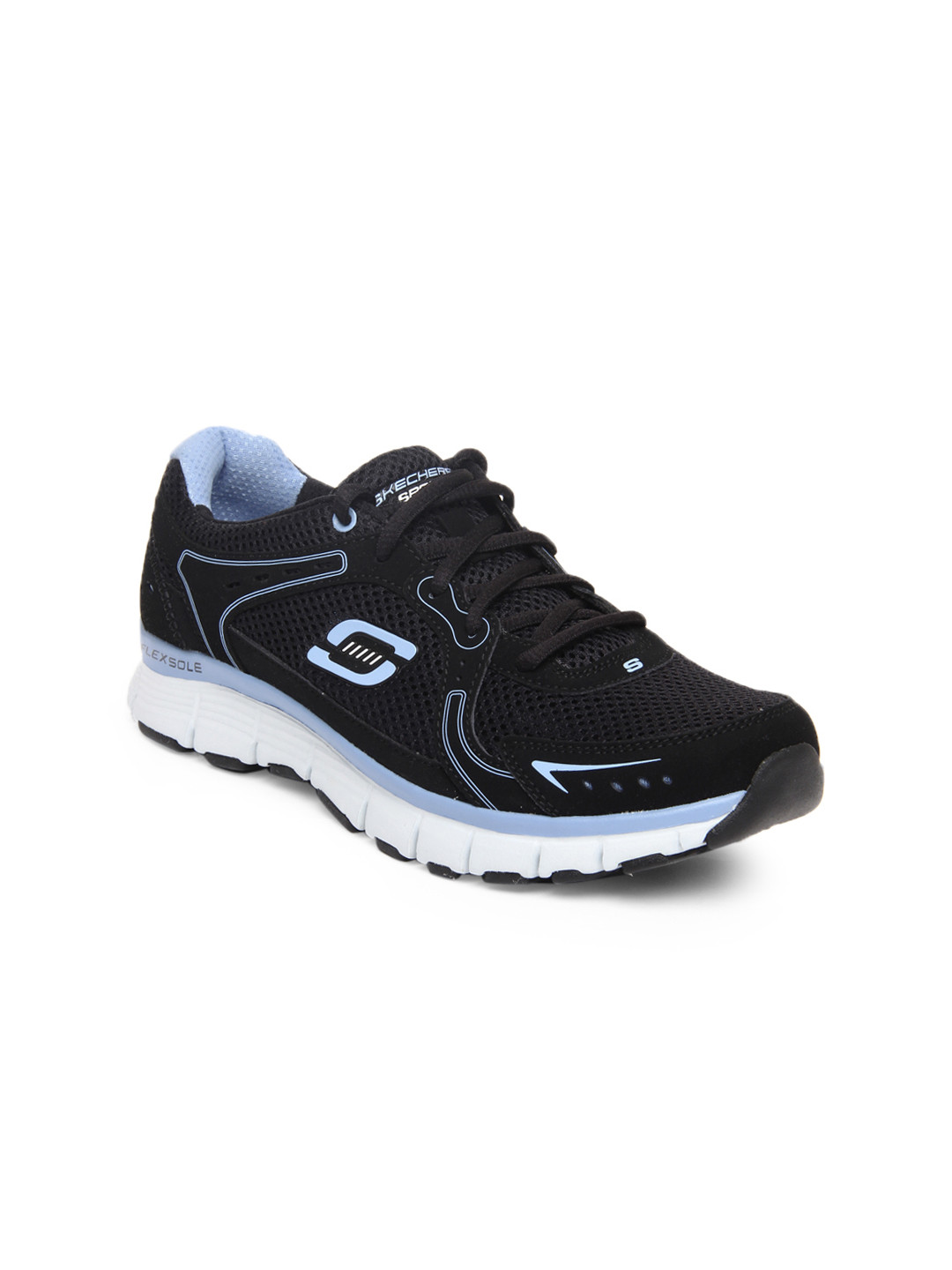 Buy Skechers Women Black & Blue Flex Fit Fly Sports Shoes Sports