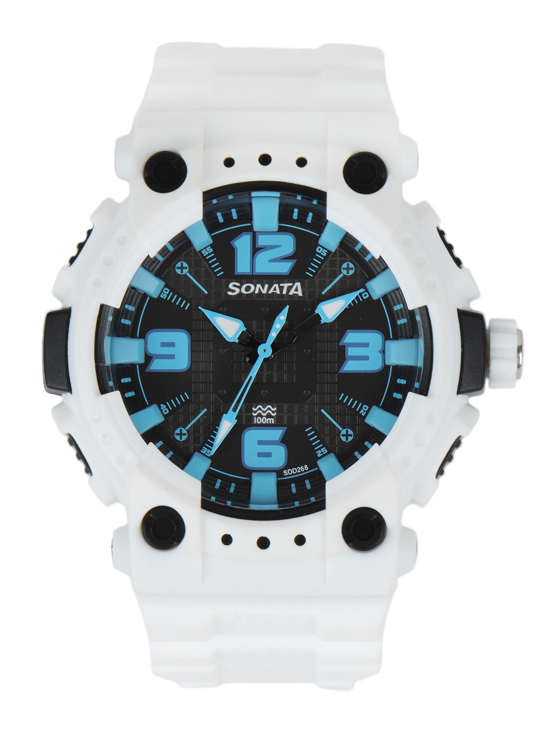 sonata grey dial digital watch