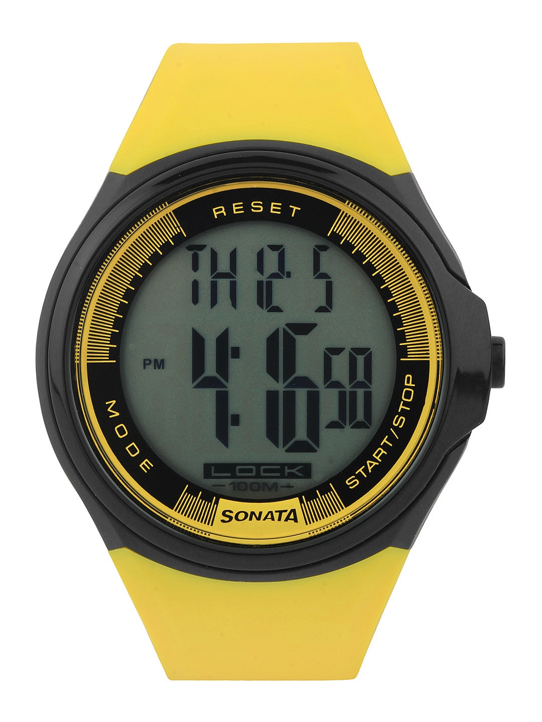 set time in sonata digital watch