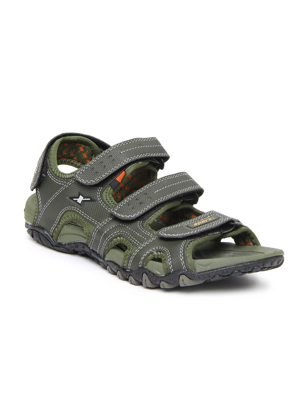sparx men olive sandals