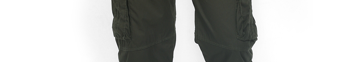 Buy Sports 52 Men Dark Olive Green 3/4 Length Cargo Shorts - Shorts for ...